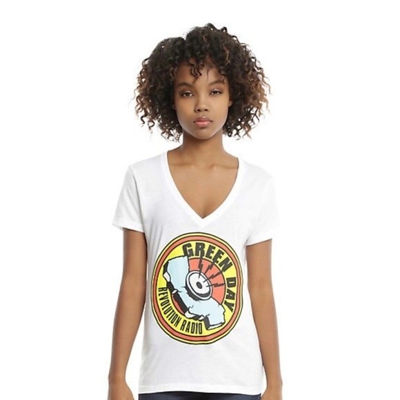 Hot Topic Tops - Green Day Revolution Radio V-Neck Tee